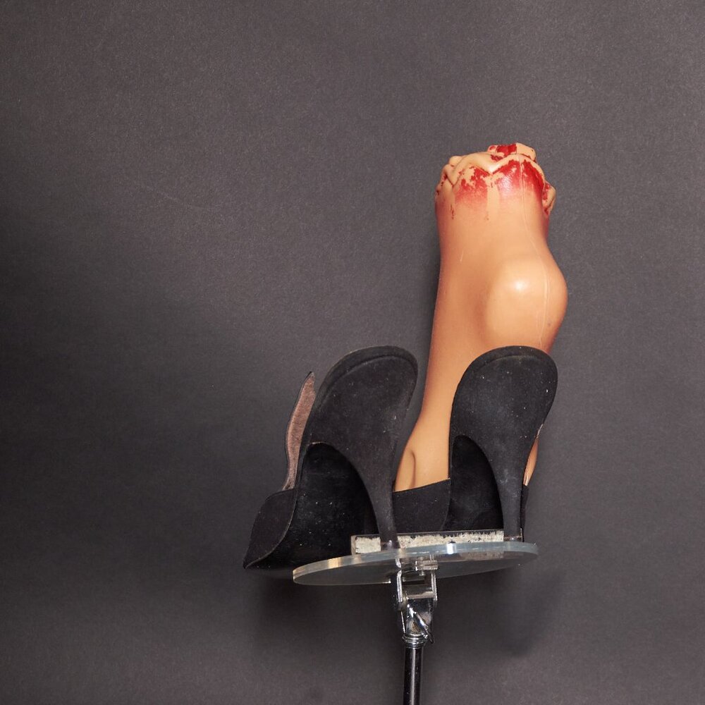 1950s Black Suede Pointy Heels Shoes